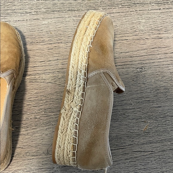 Sam Edelman Womens Carrin Platform Espadrille Oatmeal Suede Slip On size 8 - Picture 4 of 8